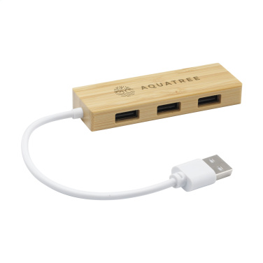 Logotrade profilprodukter bild: Bambu USB-hubb