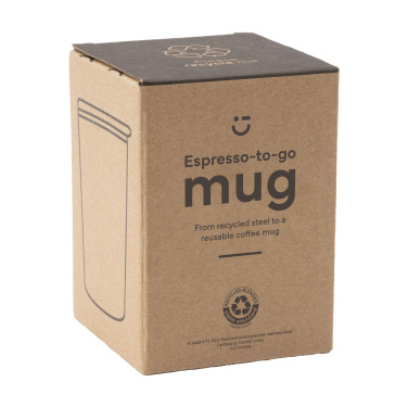 Logotrade profilreklam bild: Espresso-to-Go-mugg RCS Recycled Steel 170 ml