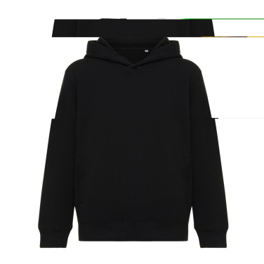 Logotrade profilprodukter bild: Iqoniq Yengo hoodie i återvunnen bomull med sidofickor för b