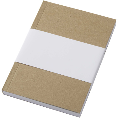 Logotrade profilreklam bild: Novella Austen A6 anteckningsbok med återvunnet mjukt omslag med kraftpapper, 100 ark