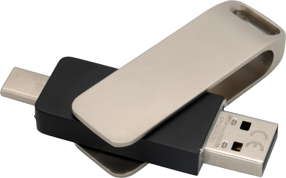Logotrade profilprodukter bild: Metall-USB-minne
