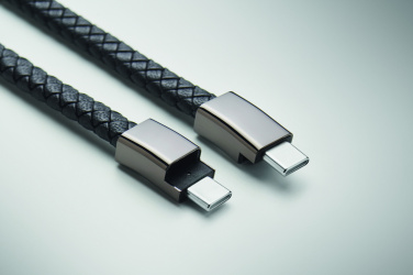 Logotrade reklamprodukter bild: Flätad armband/kabel typ-C