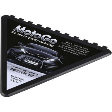 Logotrade profilreklam bild: Frosty triangular recycled plastic ice scraper