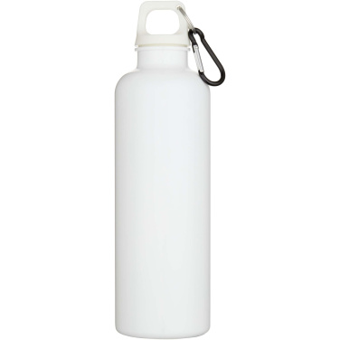 Logotrade profilreklam bild: Oregon 750 ml vattenflaska av återvunnen RCS-plast med karbinhake