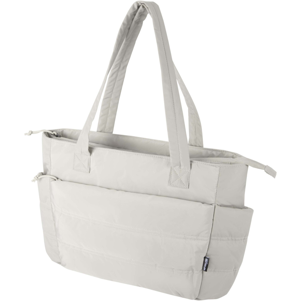 Logotrade kampanjprodukter bild: Puffer 15,6" laptoptote av återvunnen GRS, 18 l