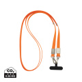 Nivo Crossbody lanyard i RCS återvunnen PET, orange