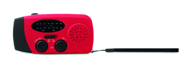 Logotrade profilreklam bild: Bärbar radioSOS med LED-ficklampa