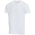 Balfour kortärmad v-ringad unisex-T-shirt, Vit