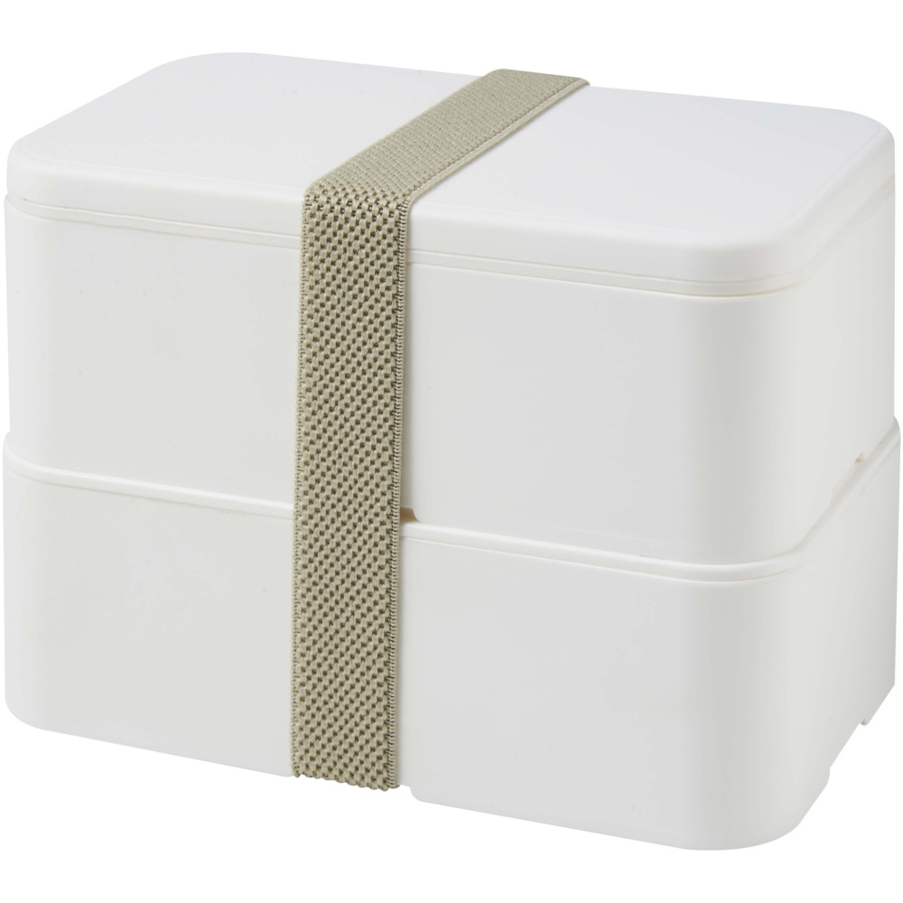 Logotrade profilprodukter bild: MIYO POP 700 + 700 ml lunchlåda i dubbla lager