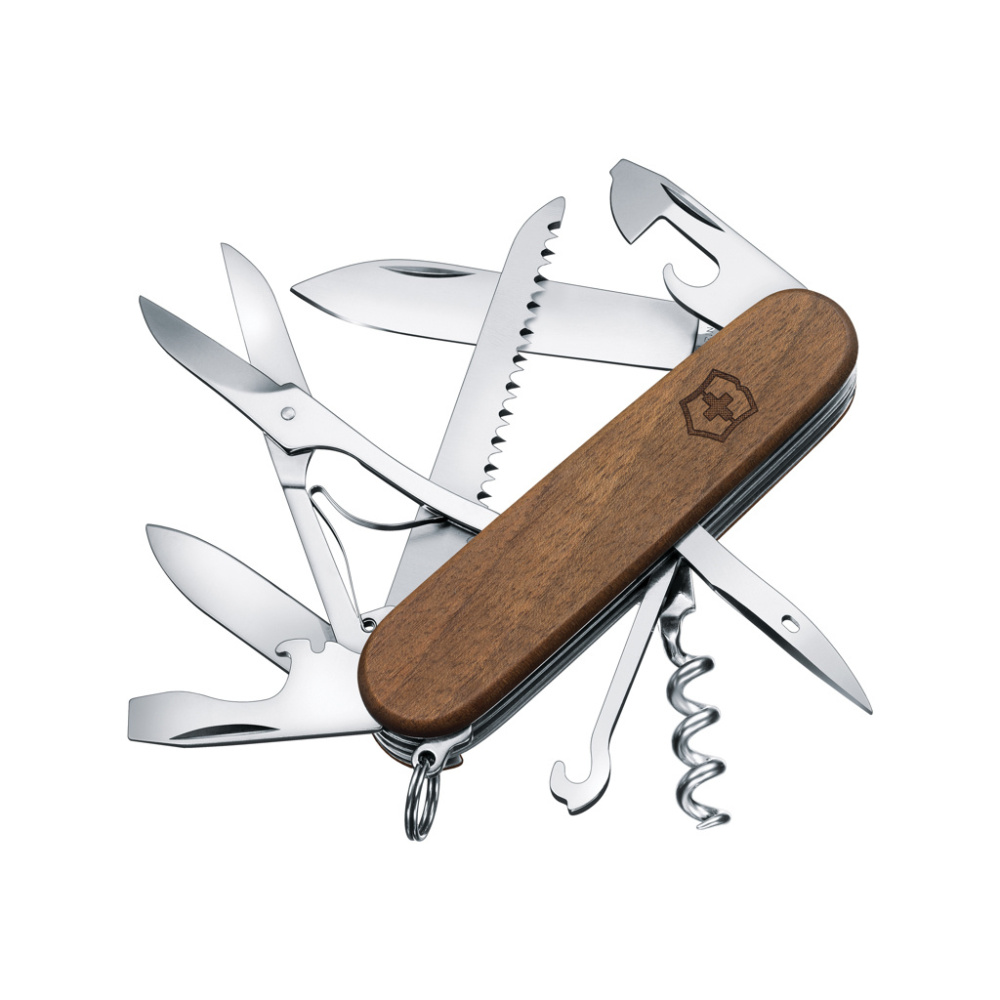 Logotrade reklamprodukter bild: VICTORINOX Huntsman Wood Fickkniv 13 funktioner