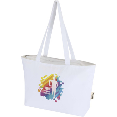 Logotrade reklamprodukter bild: Ningbo 320 g/m² shoppingkasse med blixtlås 15L