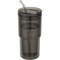 Archer 480 ml plastmugg med dubbla väggar, Svart